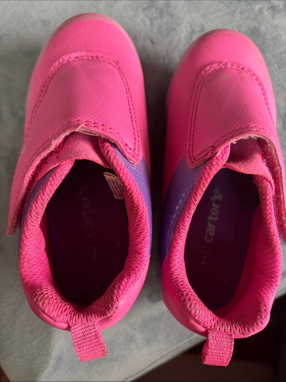 Soccer cleats. Girls Carter's Pink and Purple Kids